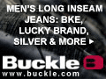 Buckle Long Inseam Jeans