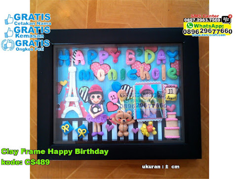 Clay Frame Happy Birthday