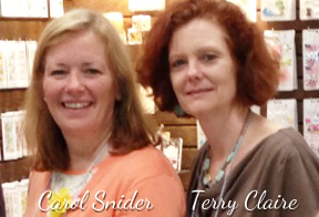 Carol Snider and Terry Claire from Little B will be with us Sat. Nov. 8 from 10am - 4pm.