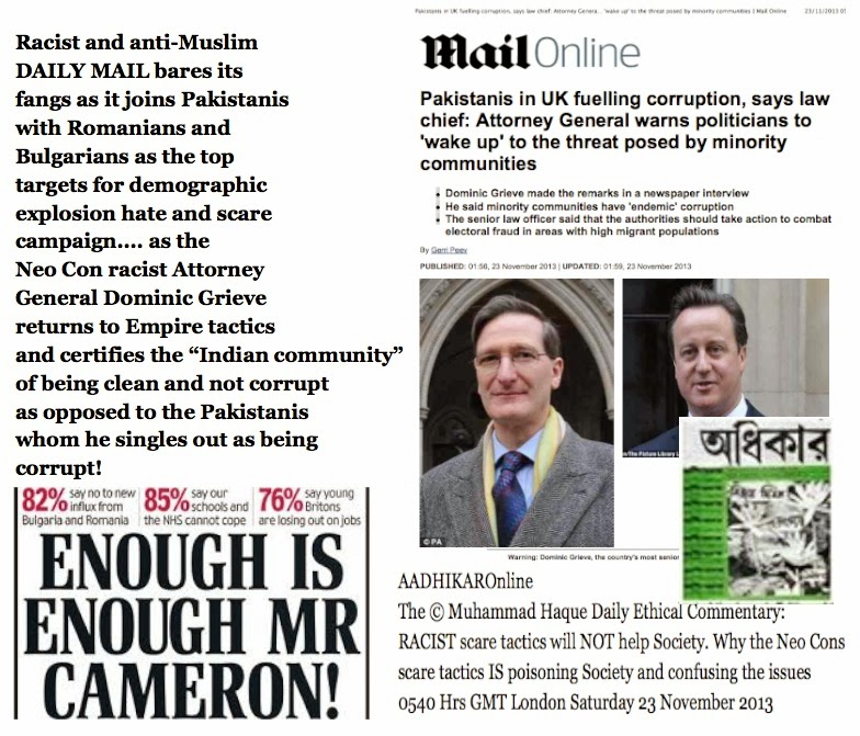 Racist Neo Con "law chief" Dominic Grieve is exposed as a Grievously ignorant racist inciter -1