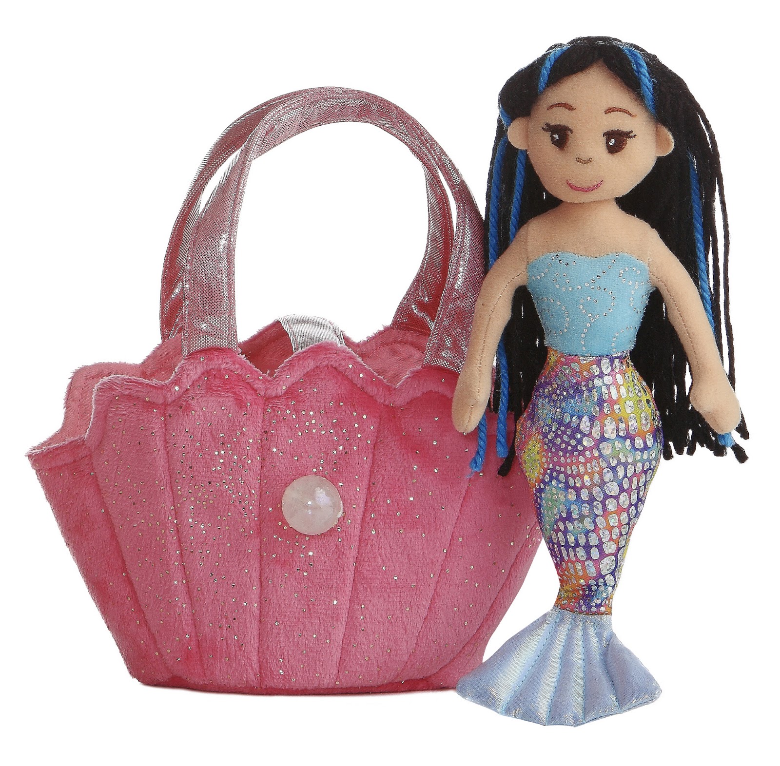 Aurora Sea Sparkles Mermaid Jenna 18" Sequin Plushie for sale online 