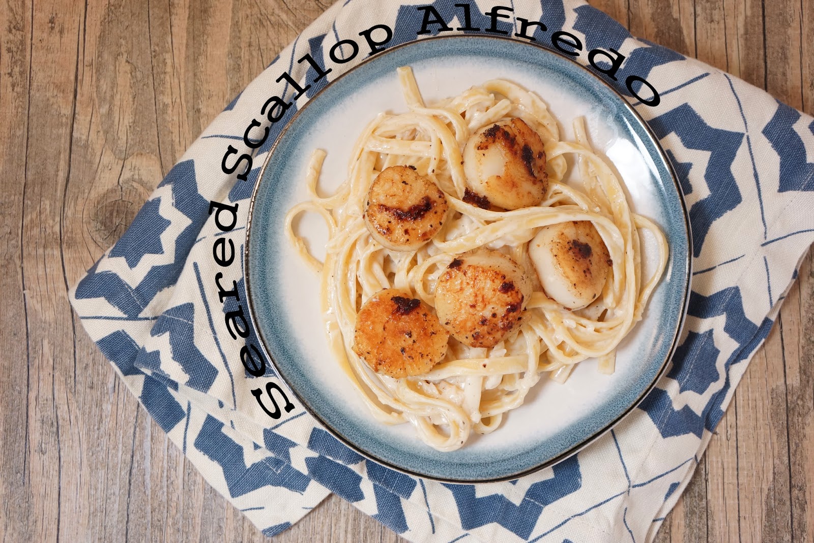 Seared Scallop Alfredo total time 30 minutes Alley's Recipe Book