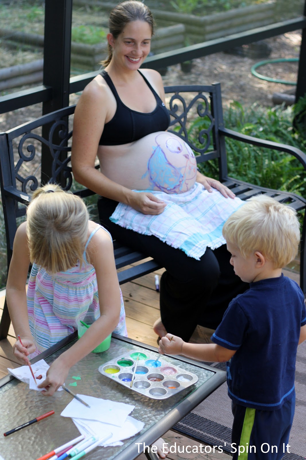 The Educators' Spin On It Pregnancy Belly Painting A great way for