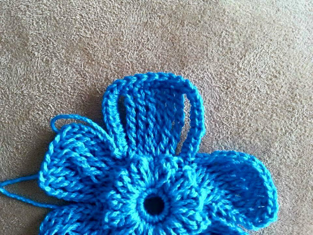 Chal de Flores a Crochet