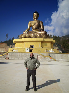 At Buddha Dordenma in Thimphu.