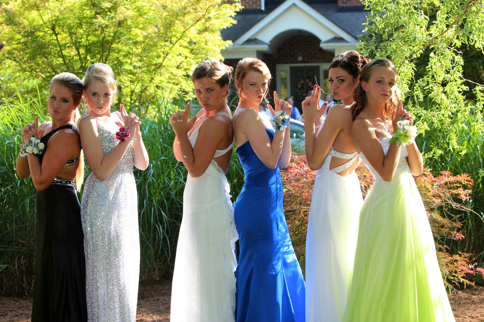 Nine Boys, Nine Girls Hanover Prom Group Photos