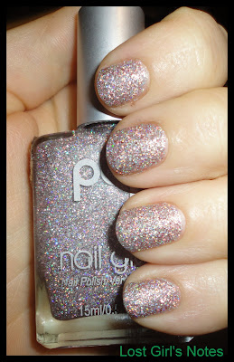 POP nail glam twinkle nail polish swatch