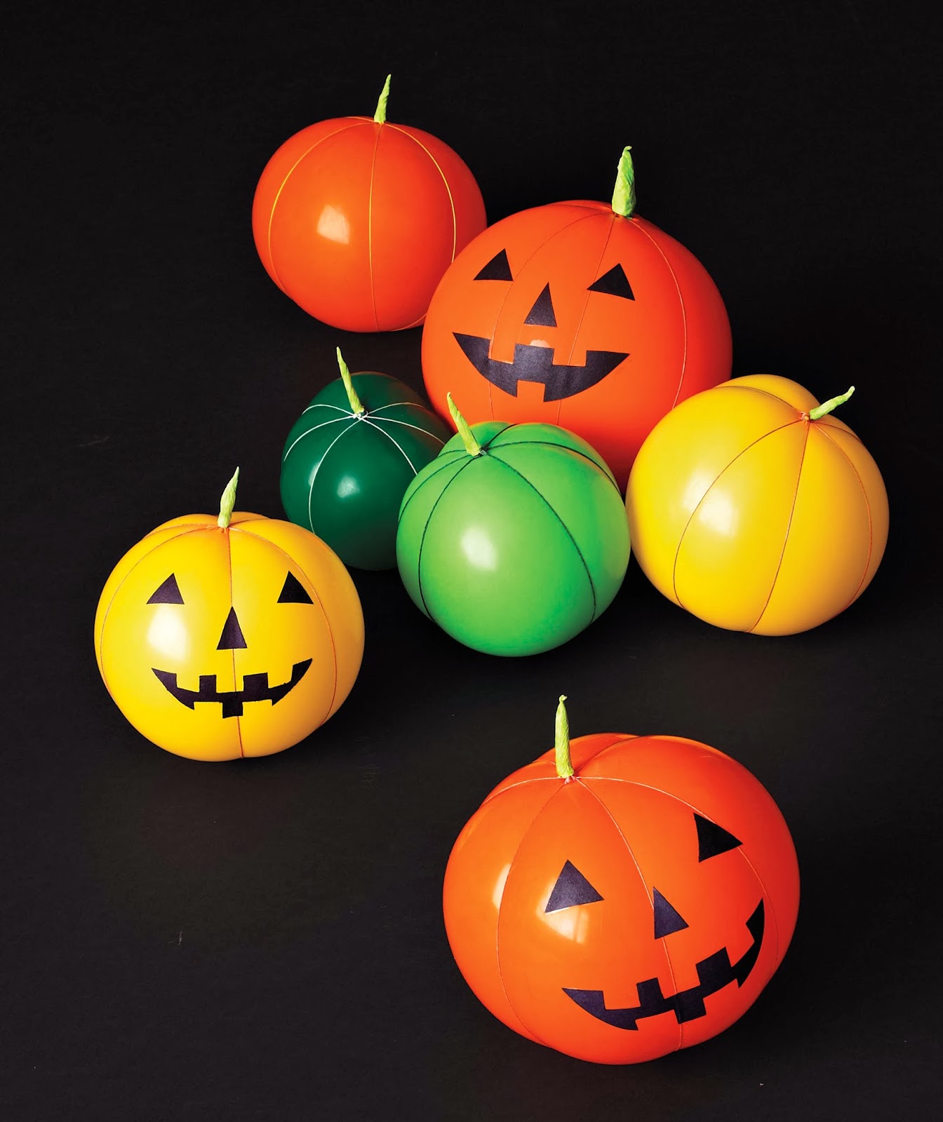 Grosgrain String Cinched Balloon JackoLantern and Gourd Project!