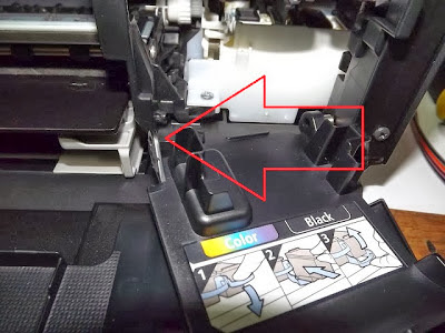 head cover removed in Canon printers head cover removed in Canon printers