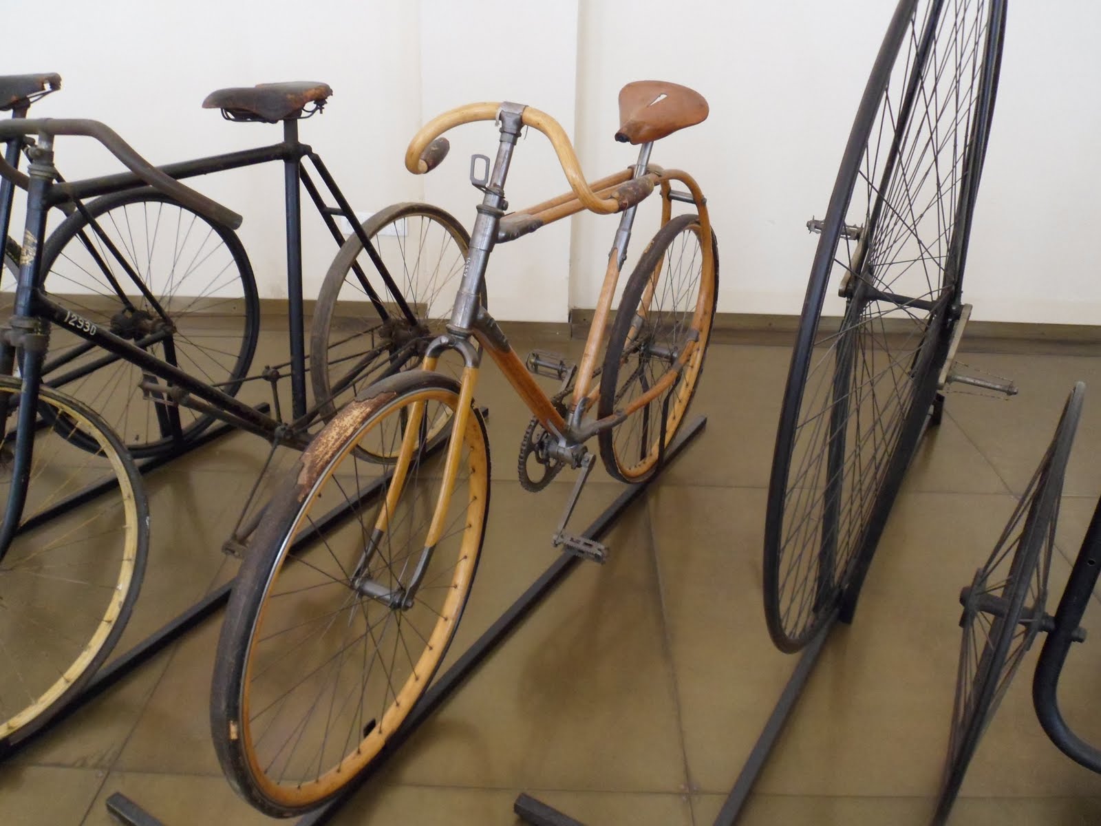 Cycling in Paris Old time bikes at Musée des Arts et Métiers.