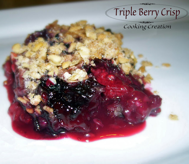 Cooking Creation Triple Berry Crisp