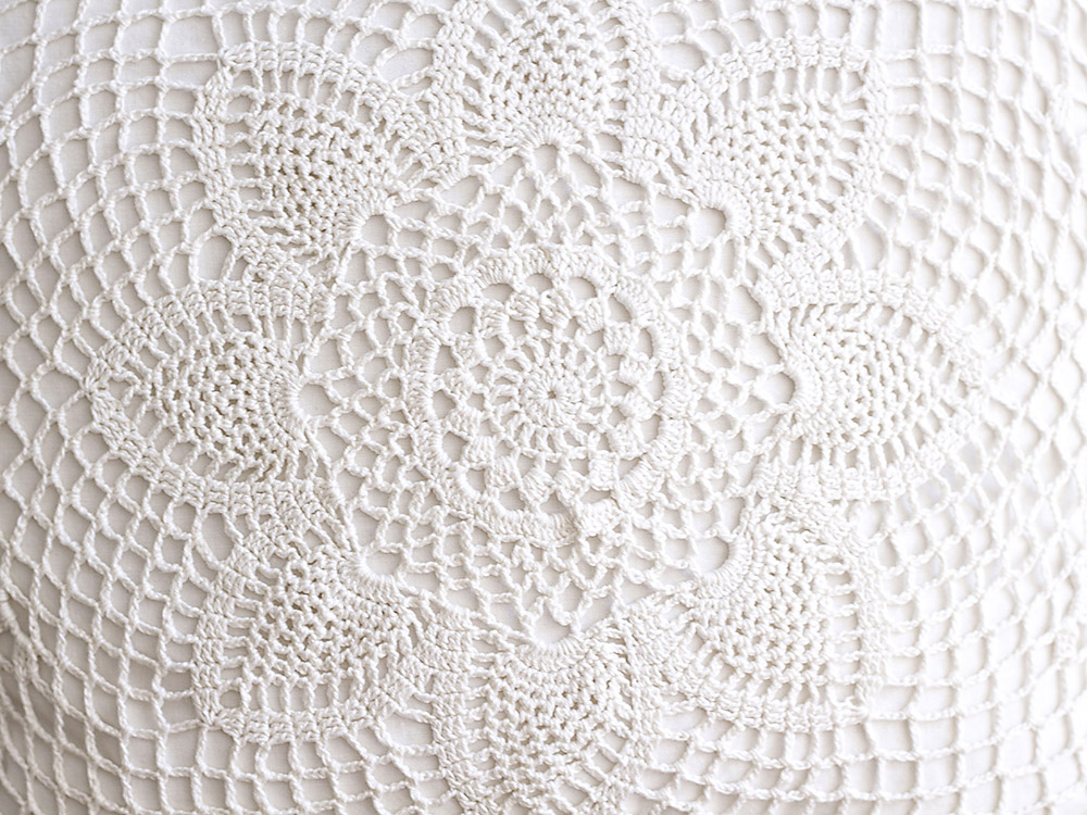 Katrinshine Vintage crochet pillow