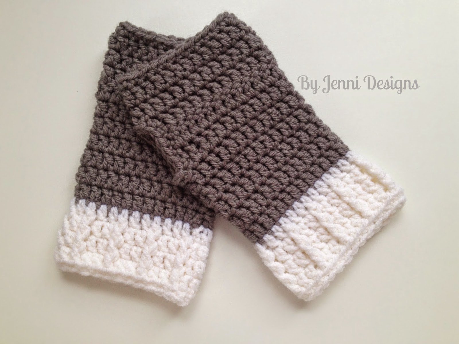 By Jenni Designs: Free Crochet Pattern: Easy Ribbed Cuff ...