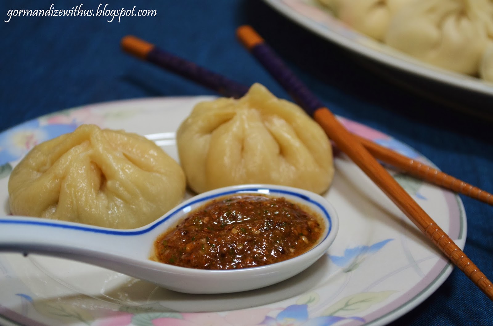 Gormandize Nepalese Vegetable Momo with Chilli Sesame Dipping Sauce
