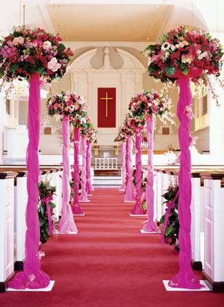 Pink Black Wedding