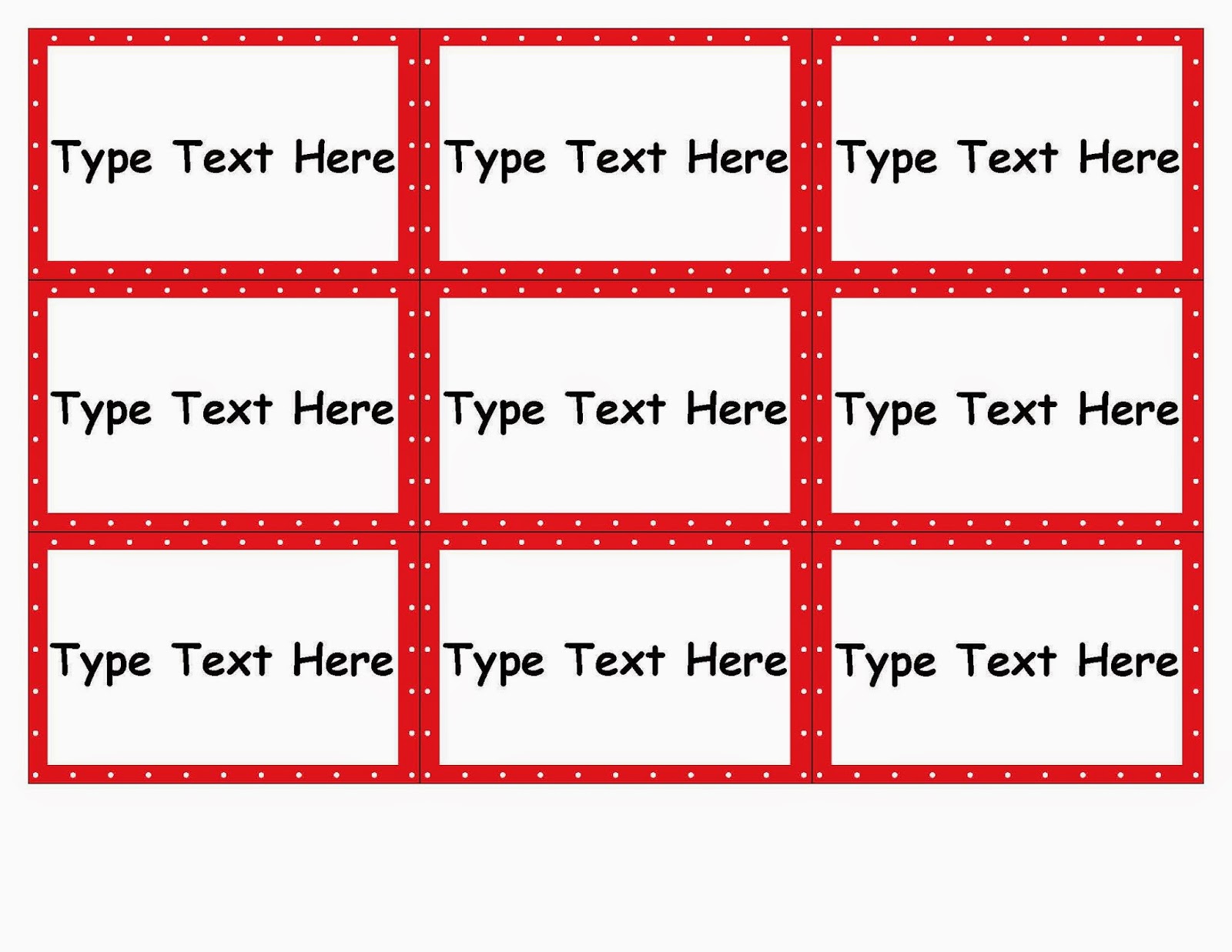 Lanie's Little Learners Another FREEBIE! Polka Dotted Small Labels