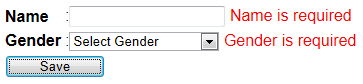 RequiredField validator control in asp.net