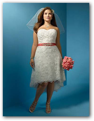 VESTIDOS: Vestidos de novia cortos para gorditas