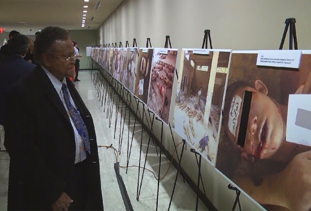 PBB Adakan Pameran Foto-Foto Kekejaman Rezim Syi'ah Bashar Assad