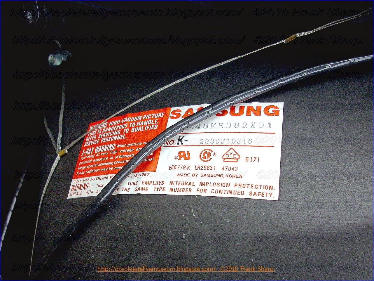 Obsolete Technology Tellye Xonycs Colour Tv Receiver Rc4020ps Chassis Recor Rc4021a Crt Tube Samsung A48krd82x01