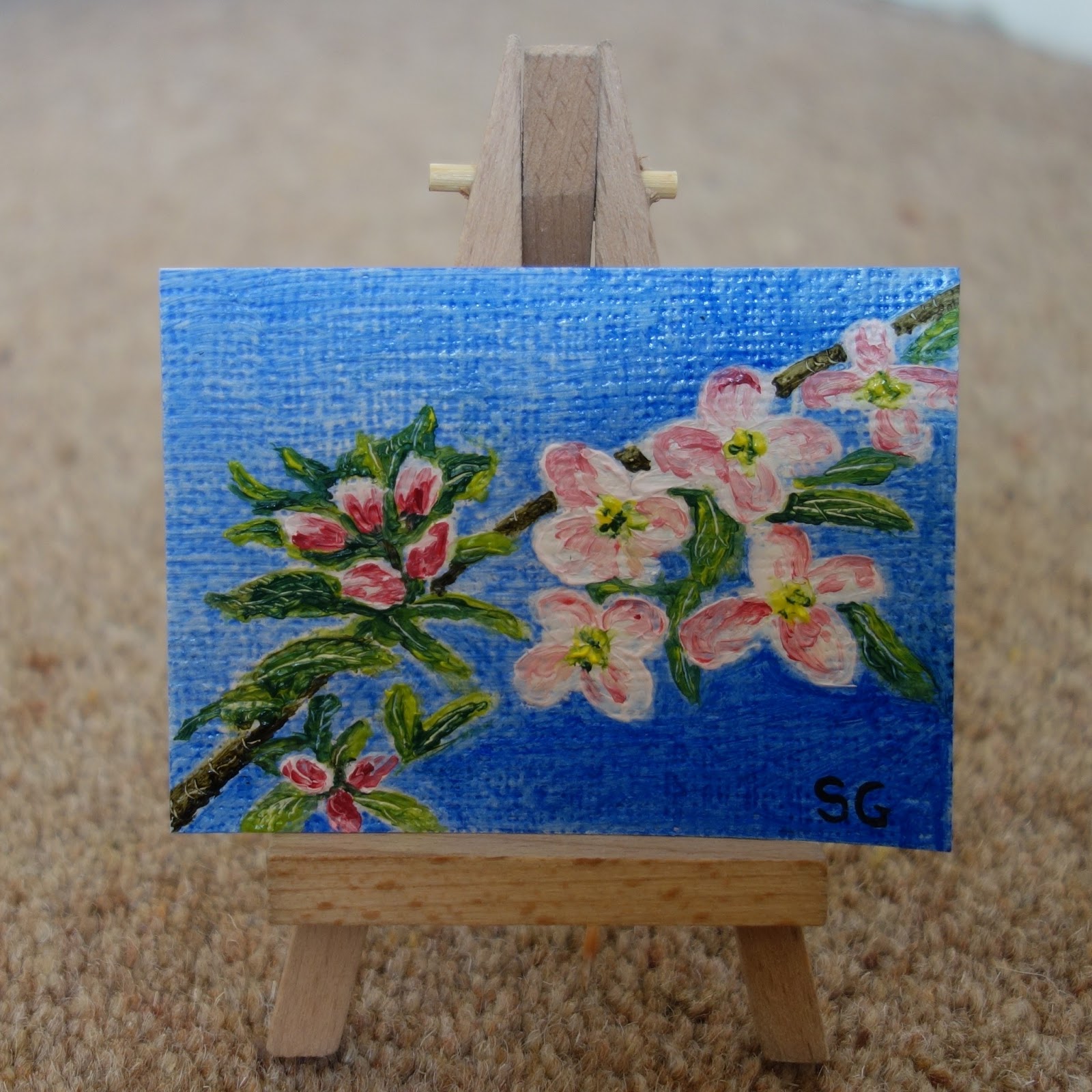 Stephanie Guy Fine Art Painting an oil miniature (ACEO)