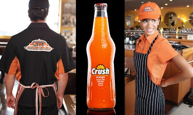 Retro Orange Restaurant Uniform Ideas