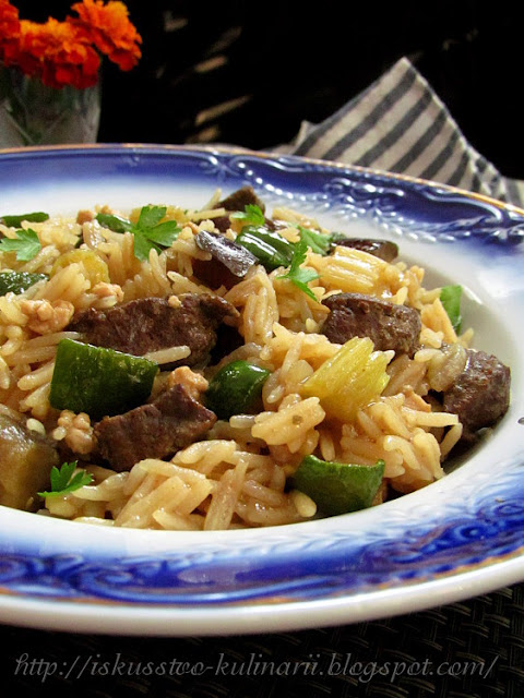 "Грязный рис" по-луизиански (Louisiana "Dirty rice")