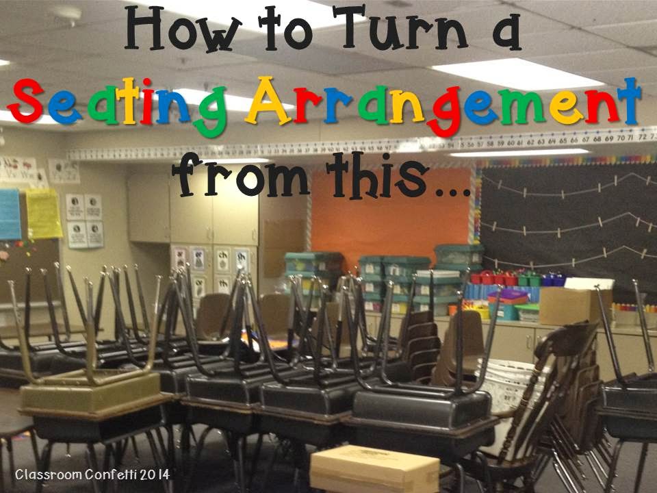 Seating Arrangements Classroom Confetti