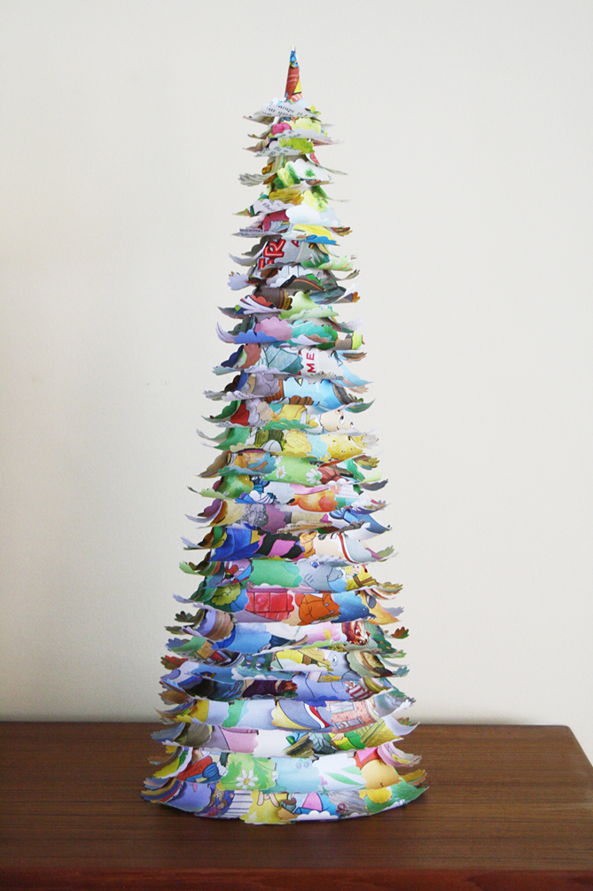Incredible Paper Mache Christmas Tree Transformation!, Transform boring paper  mache cones into stunning Christmas trees 6 different ways!, By Sweet Red  Poppy