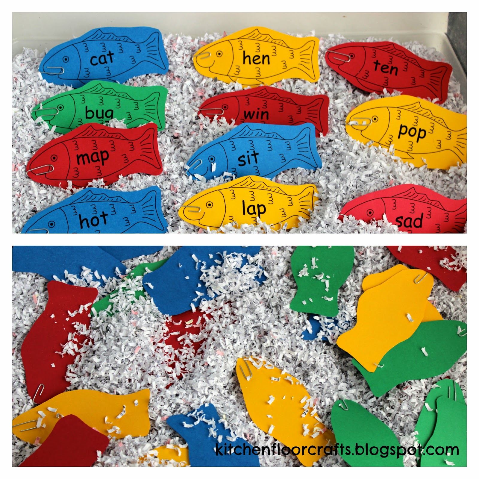 Kitchen Floor Crafts Rhyming Fish Play with Dr. Seuss