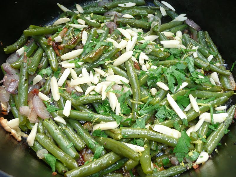 Everyday Dutch Oven GarlicRoasted Green Beans with Shallots and Almonds
