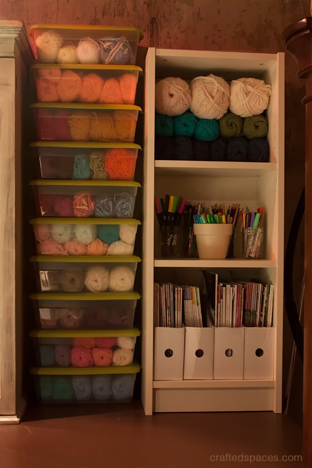Crafted Spaces Organizing Yarn