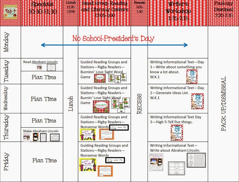 Fab4 Lesson Plans for the Week of February 18, 2014