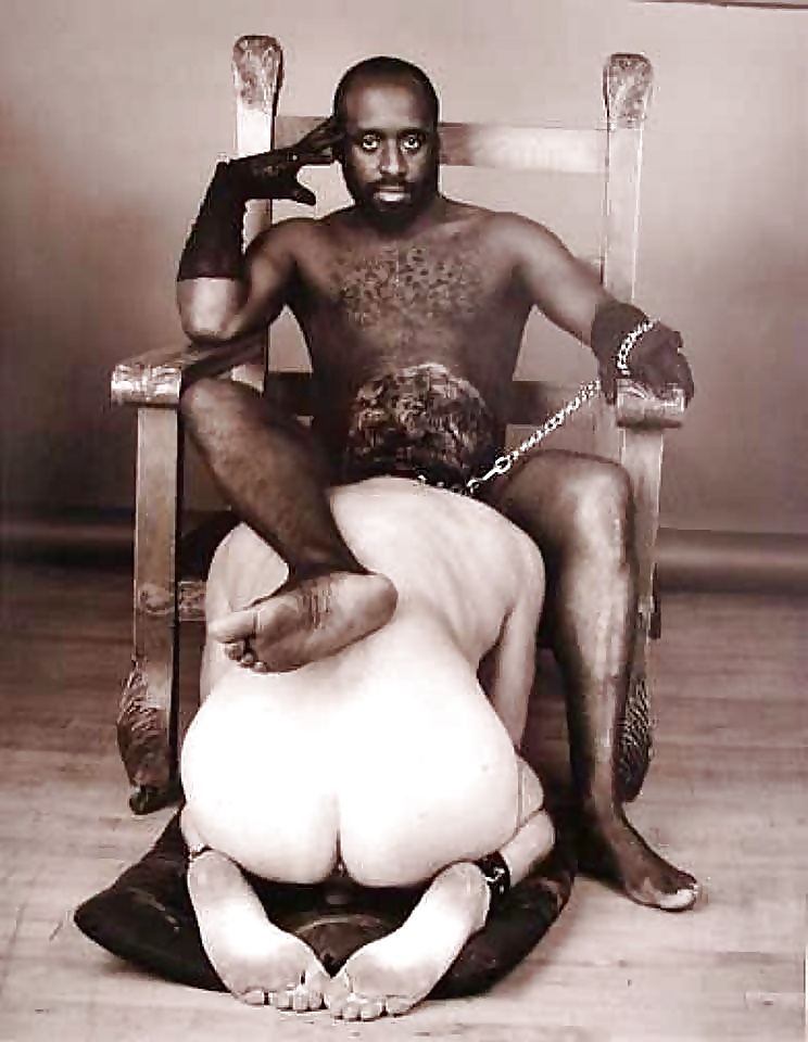 Interracial anal man slave
