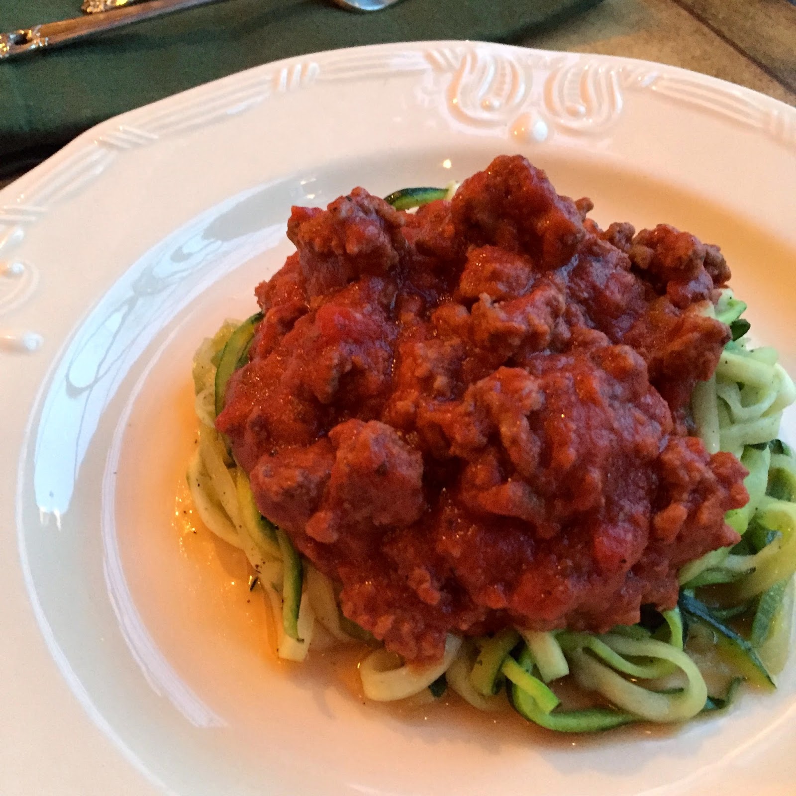 Food Impressions Zoodles with Meat Sauce