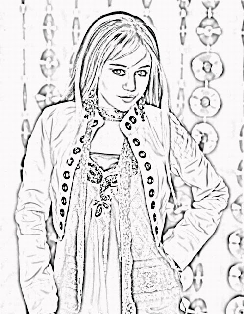 Coloriage Hannah Montana