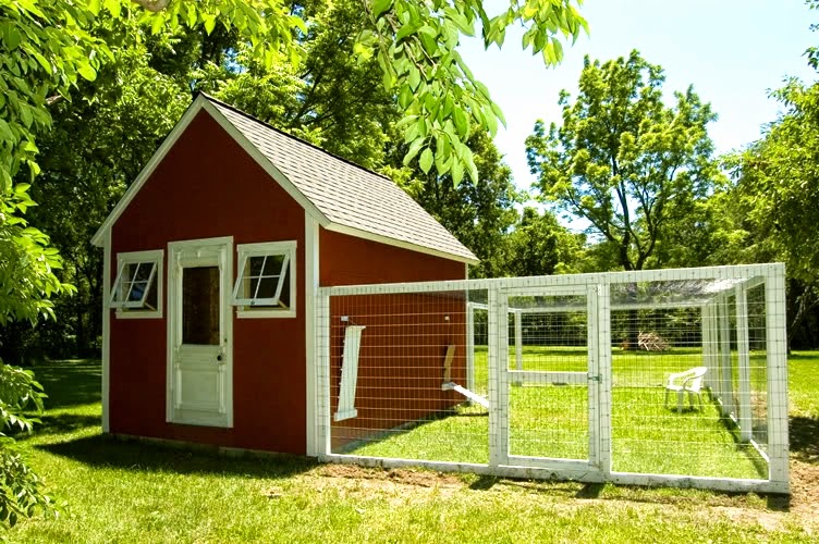 Two Men and a Little Farm RED COOP WITH SIDE YARD, INSPIRATION THURSDAY