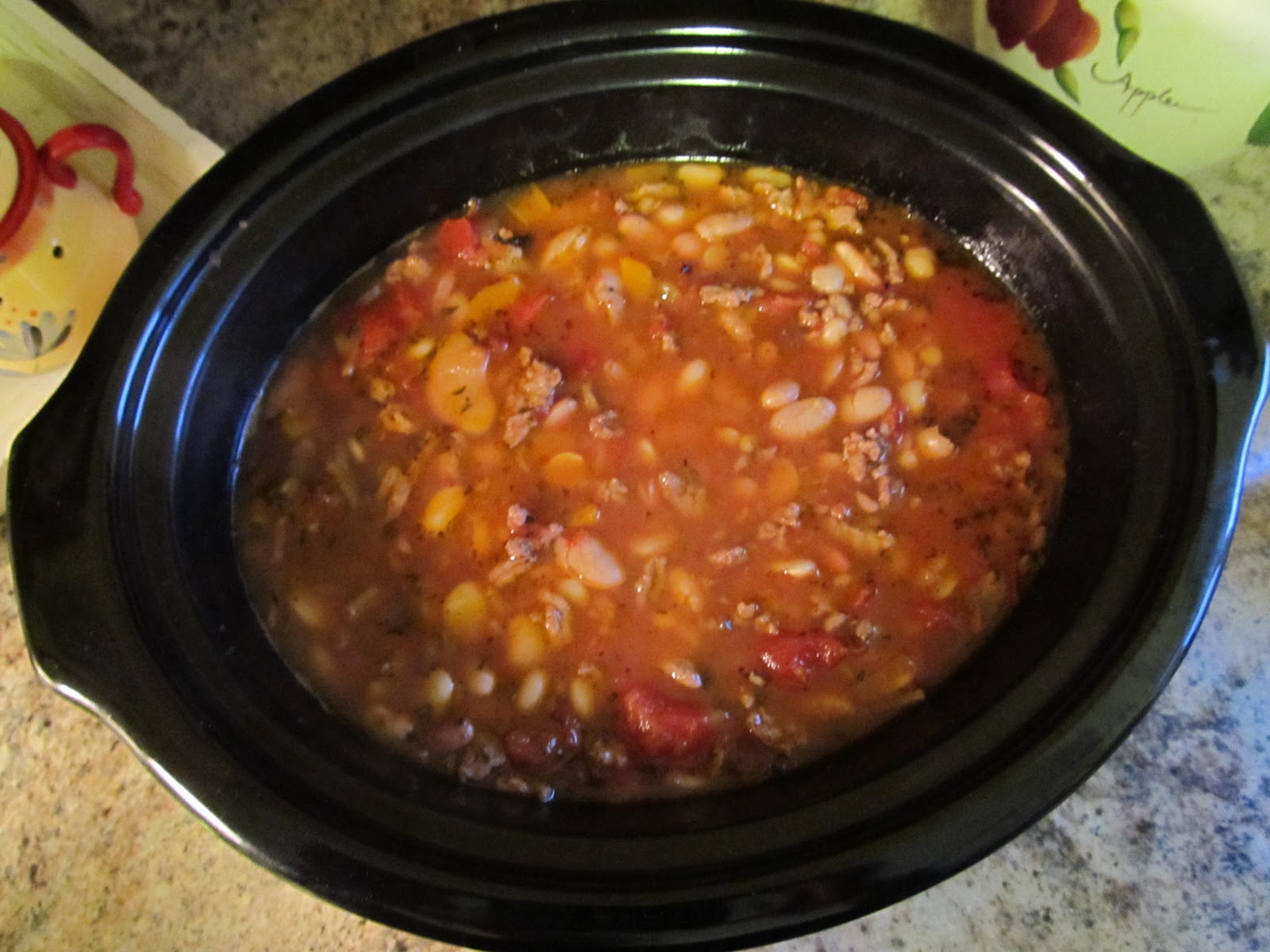 Mediterranean Inspired Food 15 Bean Soup (Crock Pot recipe)