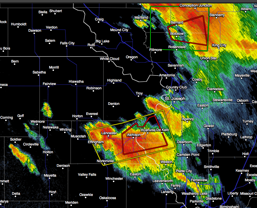 Mike Smith Enterprises Blog Tornado Warning Atchison, KS DeKalb, MO