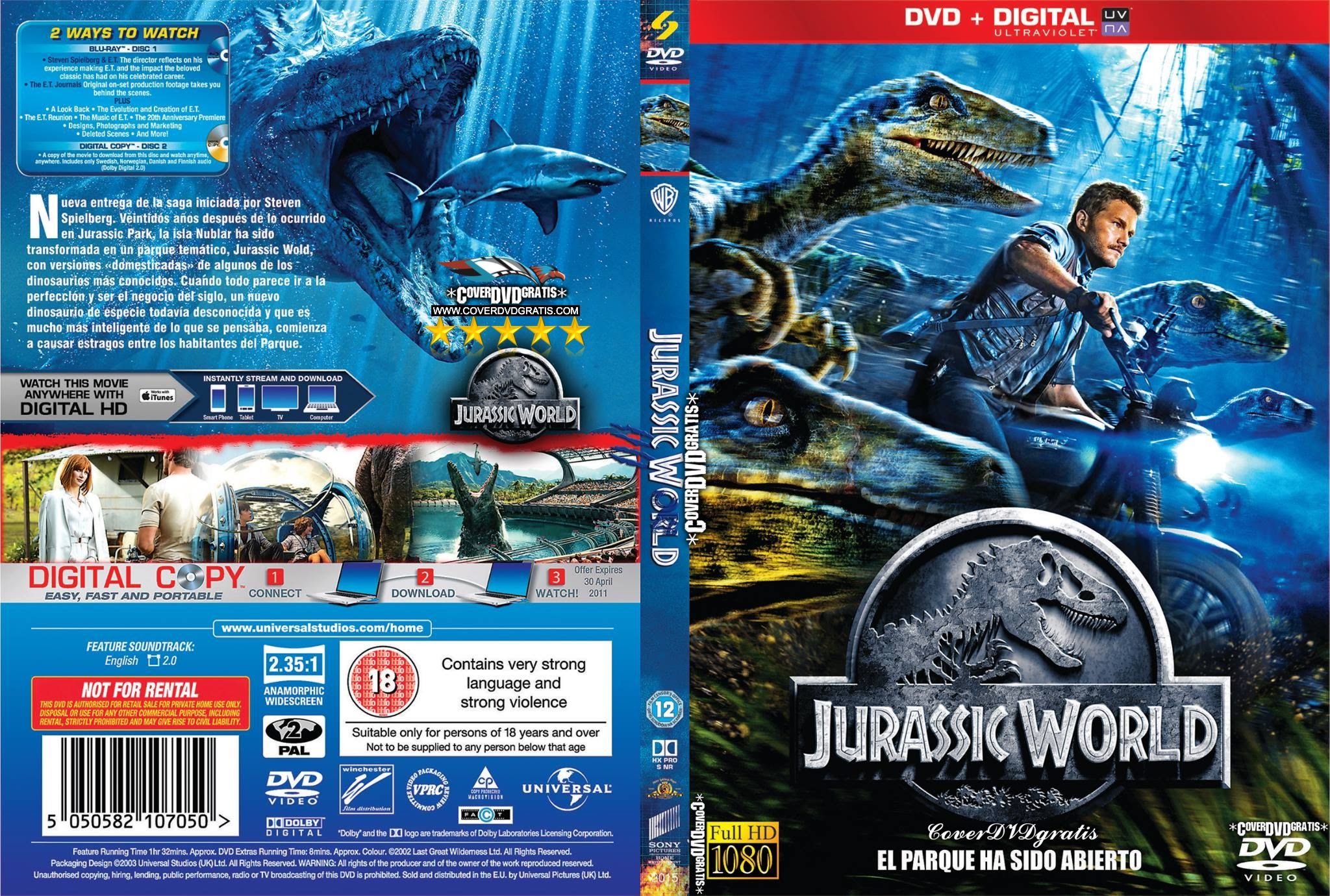 Jurassic World 2015 cover.