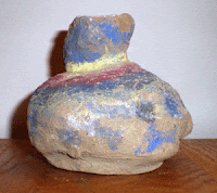 pottery made from clay in the back yard
