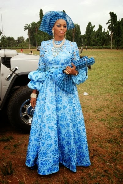 2014 Sky-Blue Nigeria Ankara Fashion Styles - Debonke ...