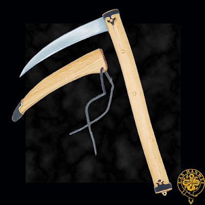 Japan Traditional Weapon - Kama (镰 or かま)  a traditional weapon photo