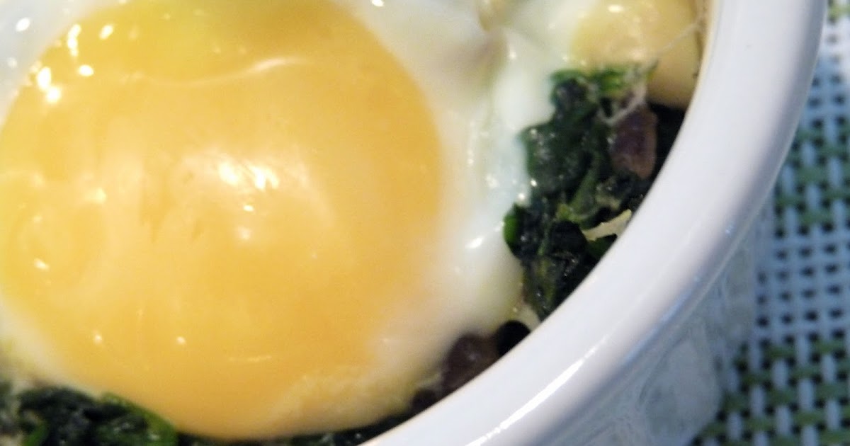 Baked Spinach & Eggs