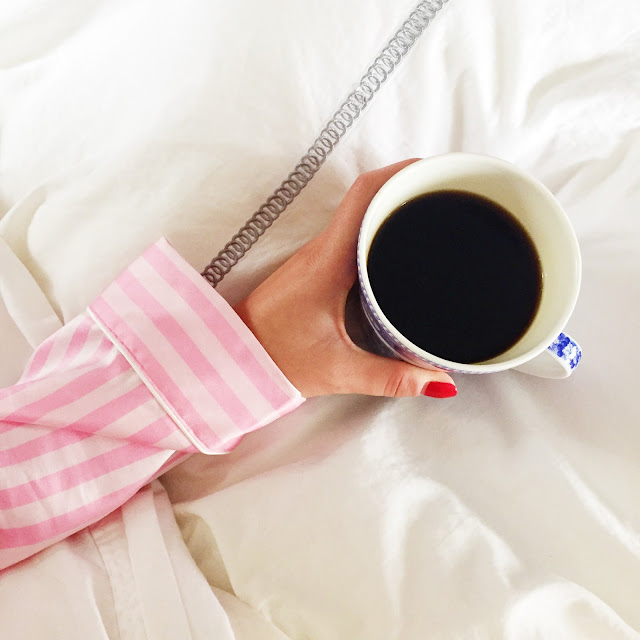 victoria's secret pink striped satin pajamas 