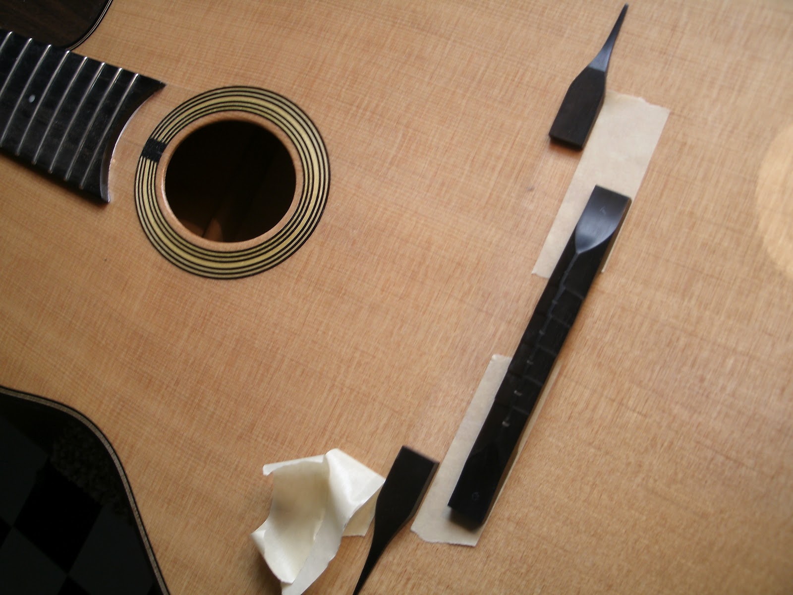 TheNathanielJames Shimming a Gypsy Guitar's Bridge
