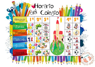 Horario de 4º de primaria