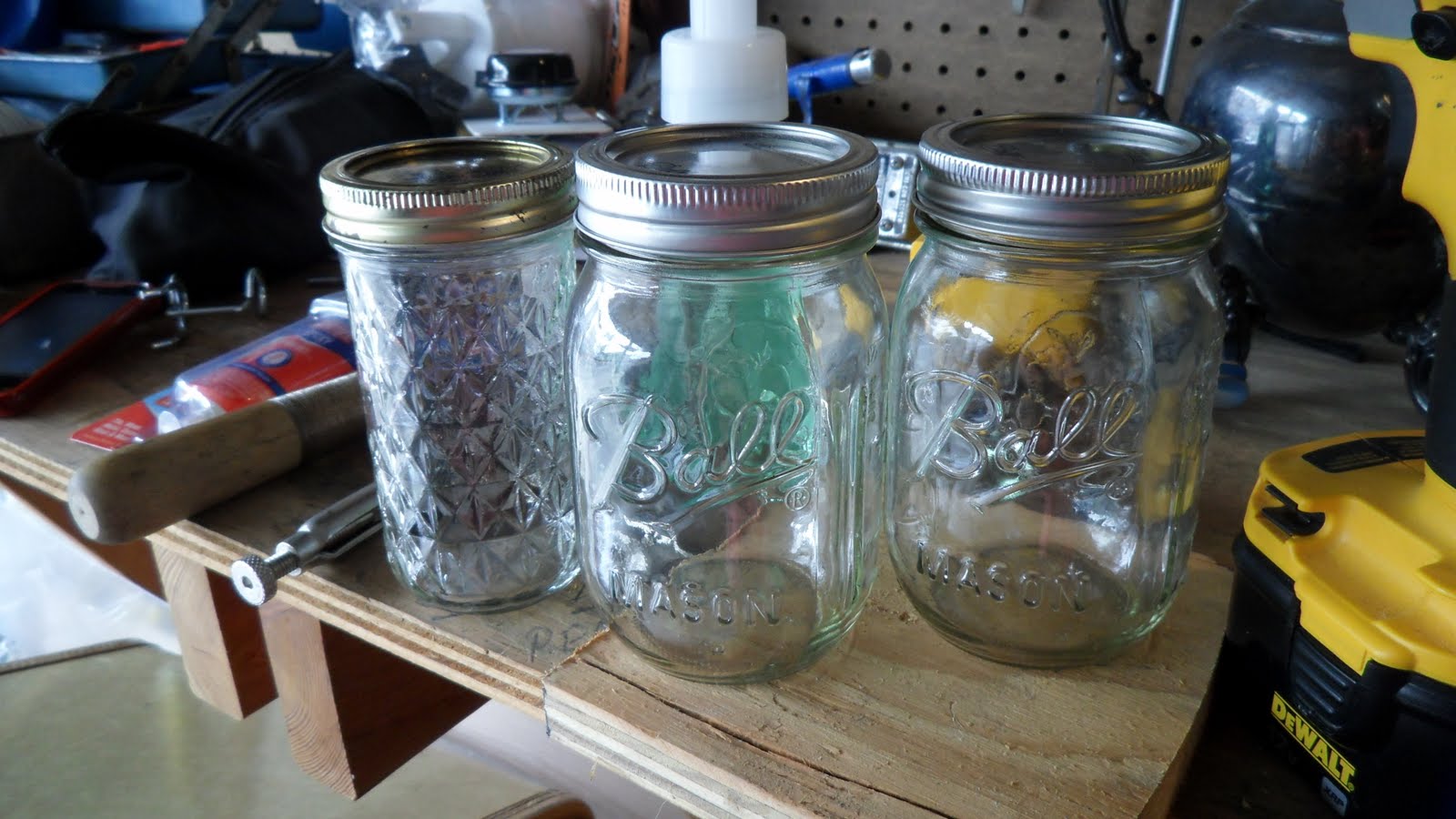 Kaleidoscope of Colors Jelly Jar Foaming Soap Dispensers