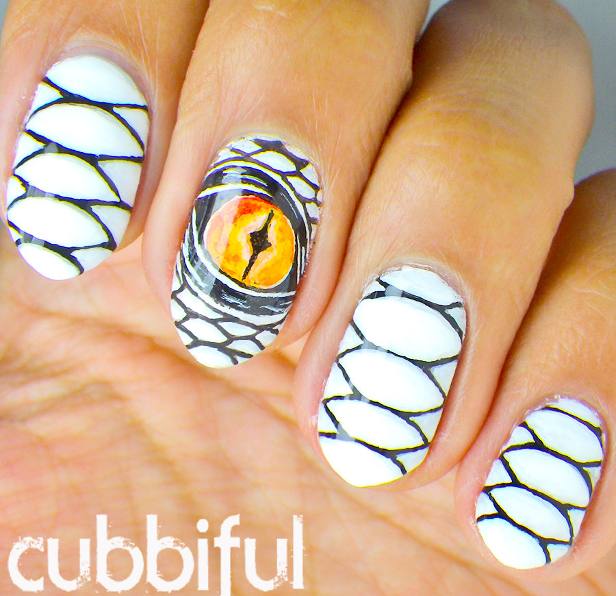 cubbiful Awesome Dragon Nail Art