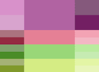 Тетрадная палитра (двойной контраст) модные популярные цвета весна 2014 Pantone палитры бисероплетение украшения